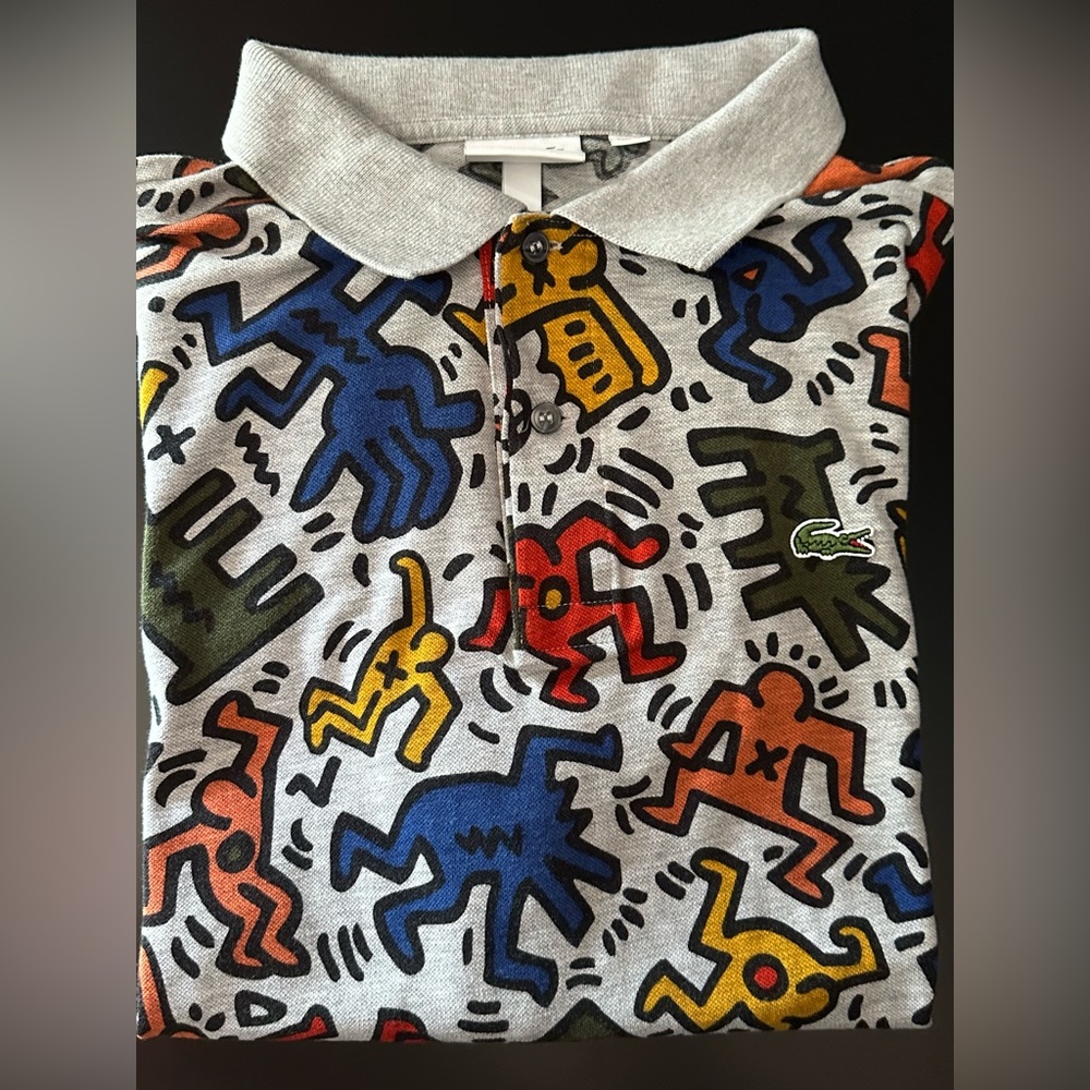 Lacoste x Keith Haring polo size XL